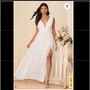 lulus heavenly hues white maxi dress